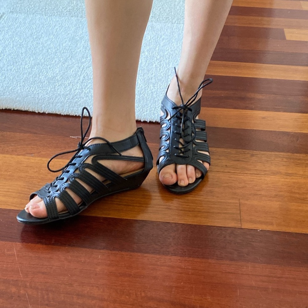 Lace up sandals